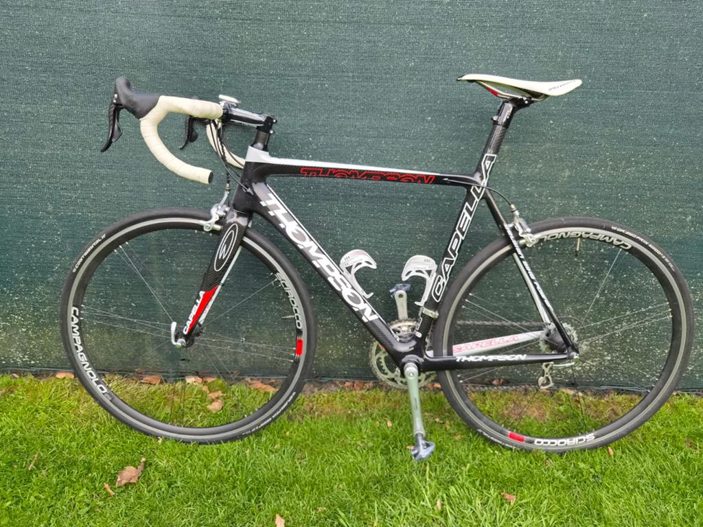Thompson Capella racefiets - Carbon frame, Campagnolo Chorus, 28 inch, Carbon, Zo goed als nieuw, Meer dan 20 versnellingen