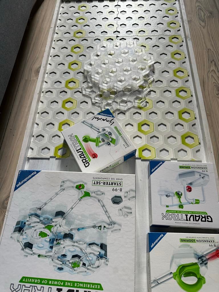 GraviTrax Starter Set + 3 uitbreidingen (katapult, Looping,, Ophalen, Gebruikt, Jongen of Meisje