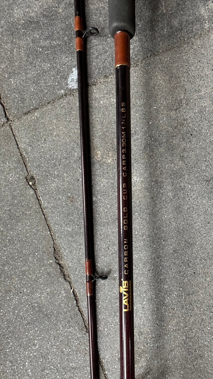 Karper hengel Lavis gold cup carp 3.30m, Ophalen, Zo goed als nieuw, Werphengel