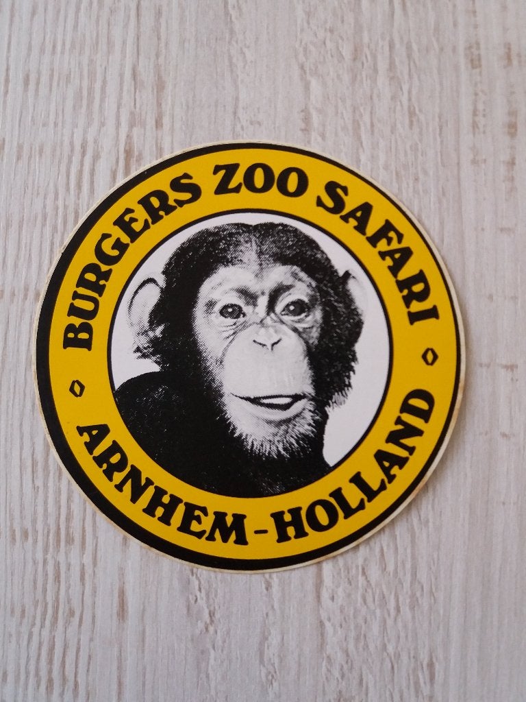 sticker BURGERS ZOO SAFARI ARNHEM - HOLLAND, Ophalen of Verzenden, Zo goed als nieuw, Bedrijf of Vereniging