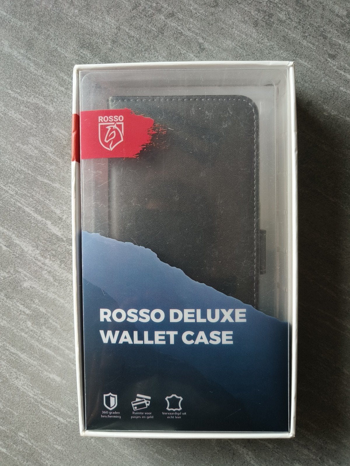 Rosso deluxe Book case zwart OnePlus 9 NIEUW!, Ophalen of Verzenden