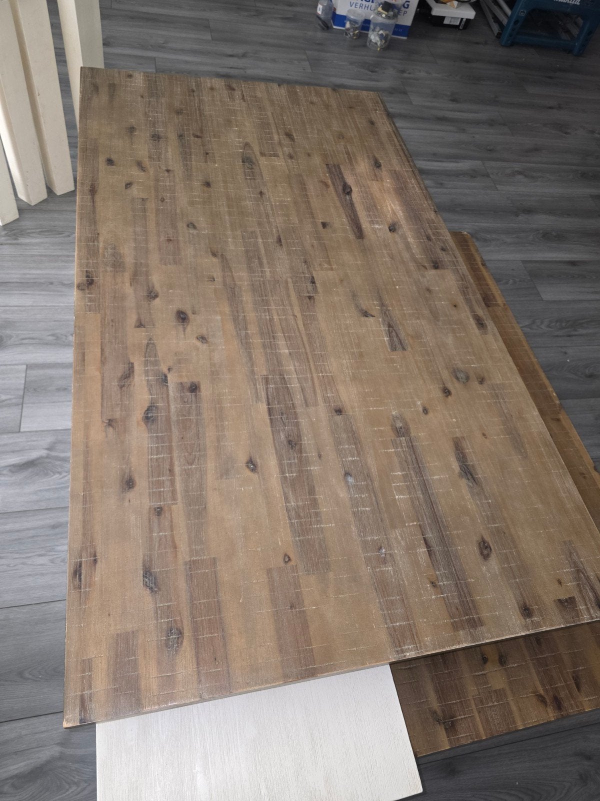 Meubels van acaciahout, Ophalen, Gebruikt, 50 tot 100 cm, Rechthoekig