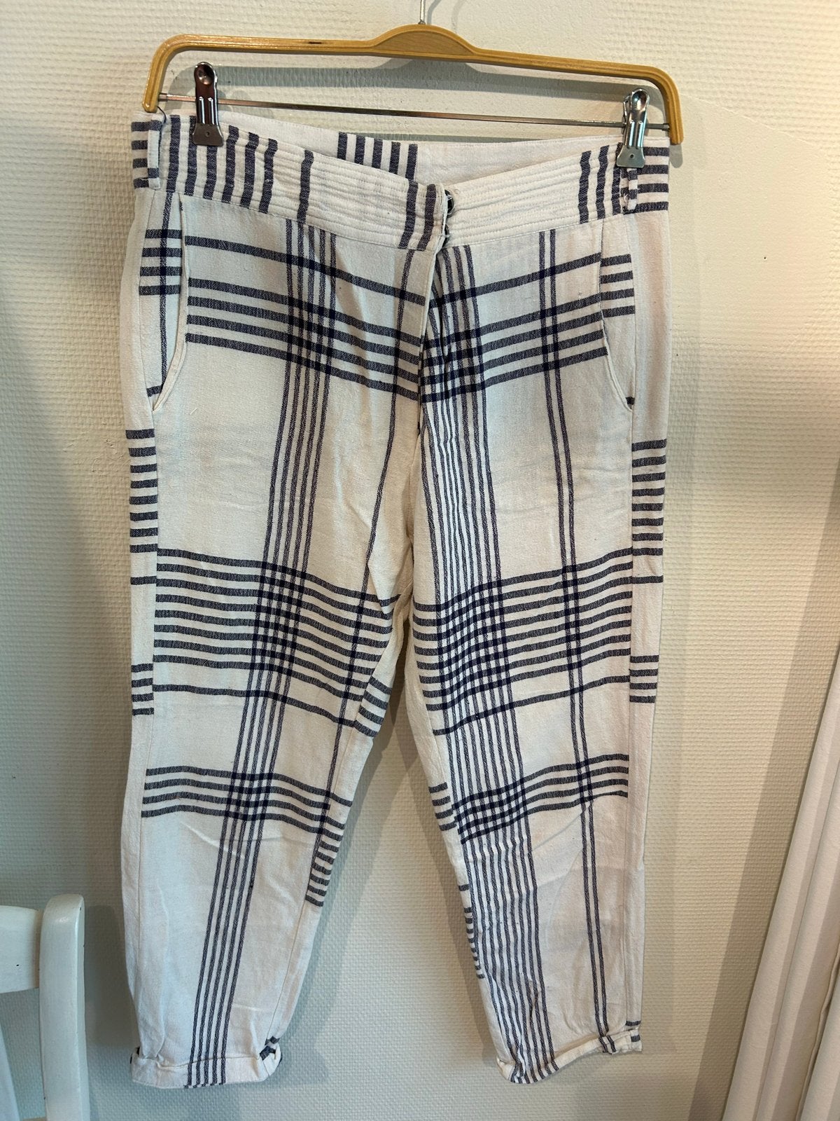 Antik Batik katoenen zomerbroek met drukknopen, maat L, Wit, Maat 42/44 (L), Antik Batik, Ophalen of Verzenden