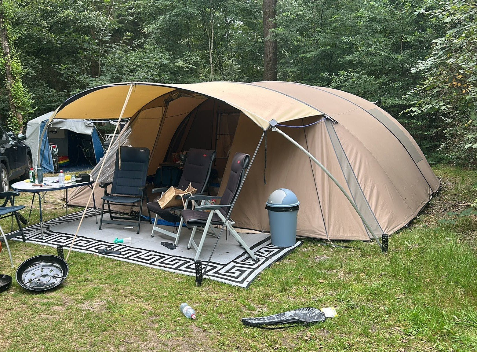 Falco steenarend 5800, complete tent met veel uitbreidingen, Ophalen, Tot en met 4