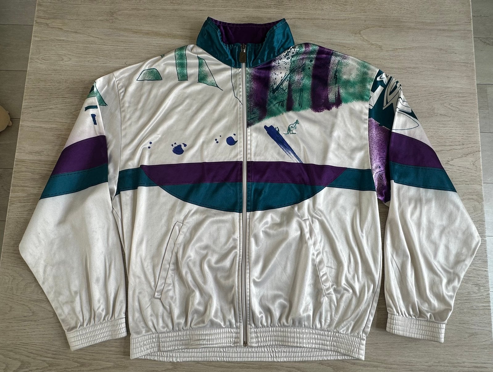 Australian maat 48 glimmende stof, Ophalen of Verzenden, Zo goed als nieuw, Maat 48/50 (M), Blauw