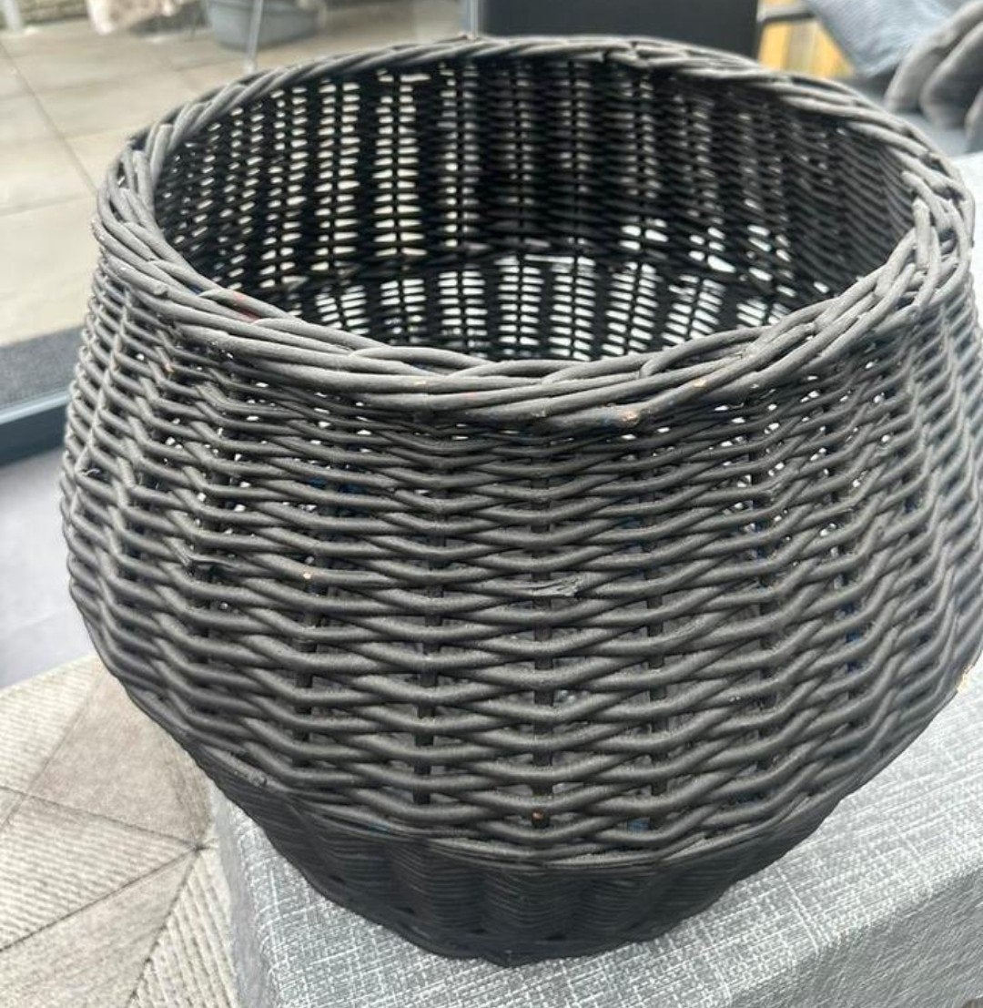 Rieten pot/mand/accessoires, Ophalen, Mand, Rond, Zo goed als nieuw