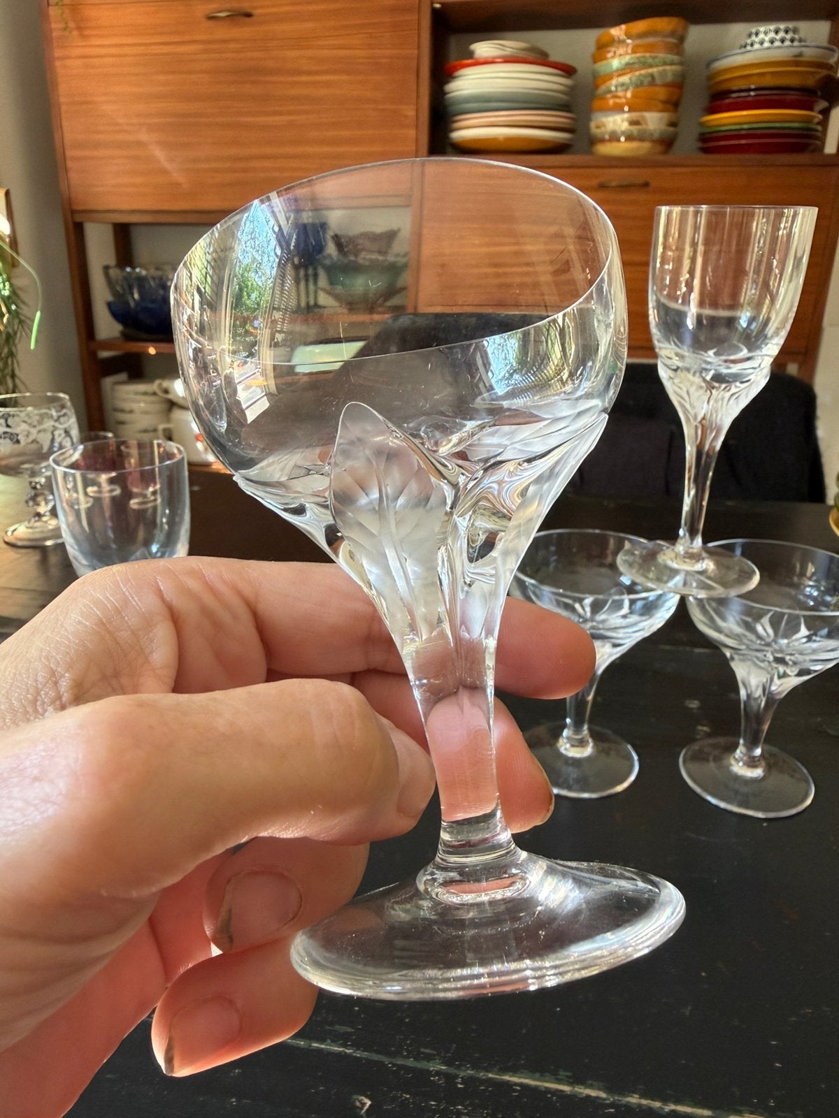 5 Franz Wittwer Eroika portglazen/sherryglazen - Loodkristal, Ophalen of Verzenden