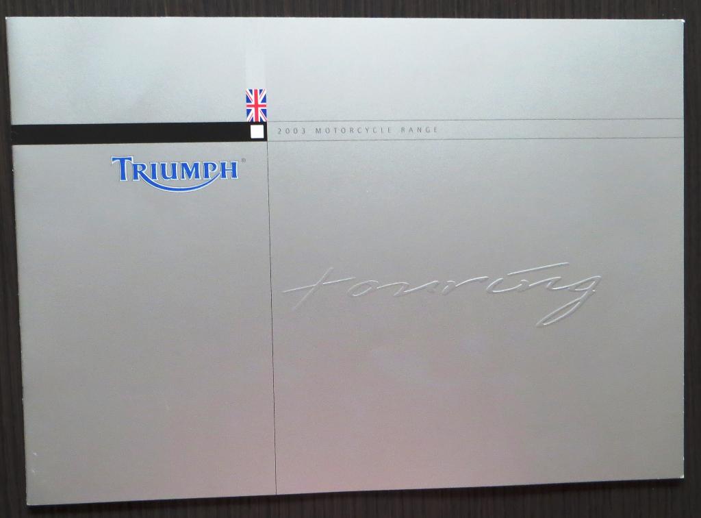 Folder Triumph Touring Motorcycles 2003 - 12 blz (Frans), Verzenden, Triumph