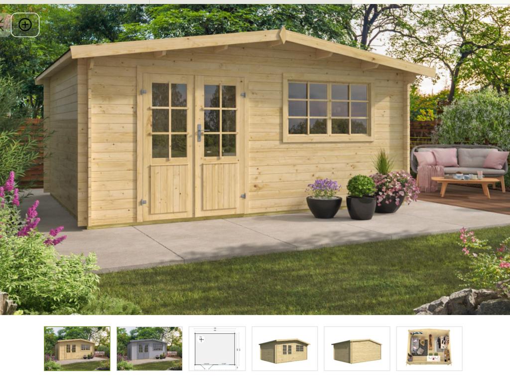 SUPER AANBIEDING tuinhuis 34 mm incl plaatsen 500x400 cmcm, Ophalen, Zo goed als nieuw