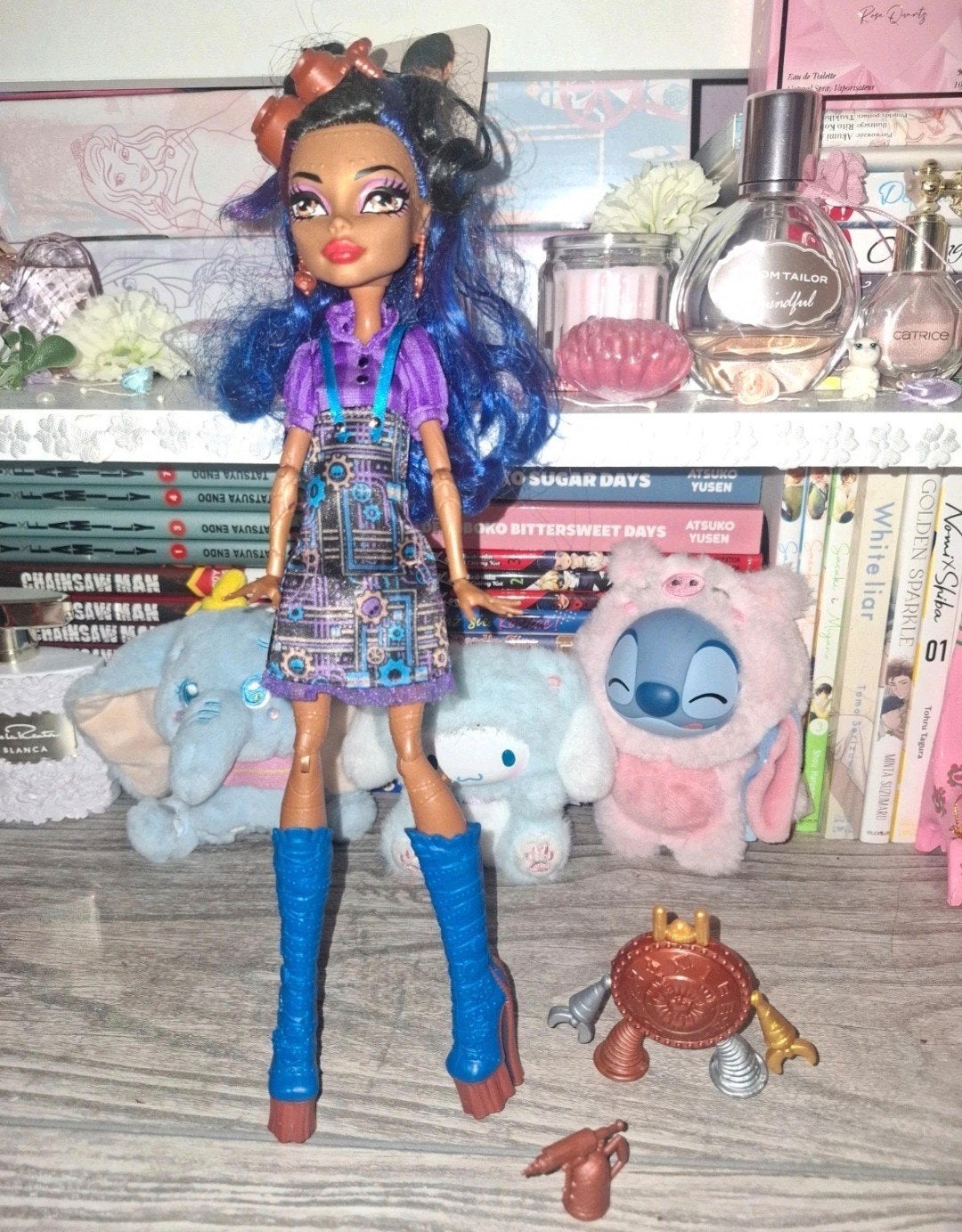 Monster High Rebecca Steam pop met accessoires, Verzenden, Zo goed als nieuw, Jongen of Meisje