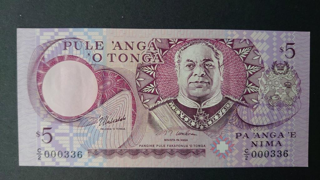 ** Tonga 5 pa'anga 1995 UNC p33c **, Ophalen of Verzenden, Los biljet