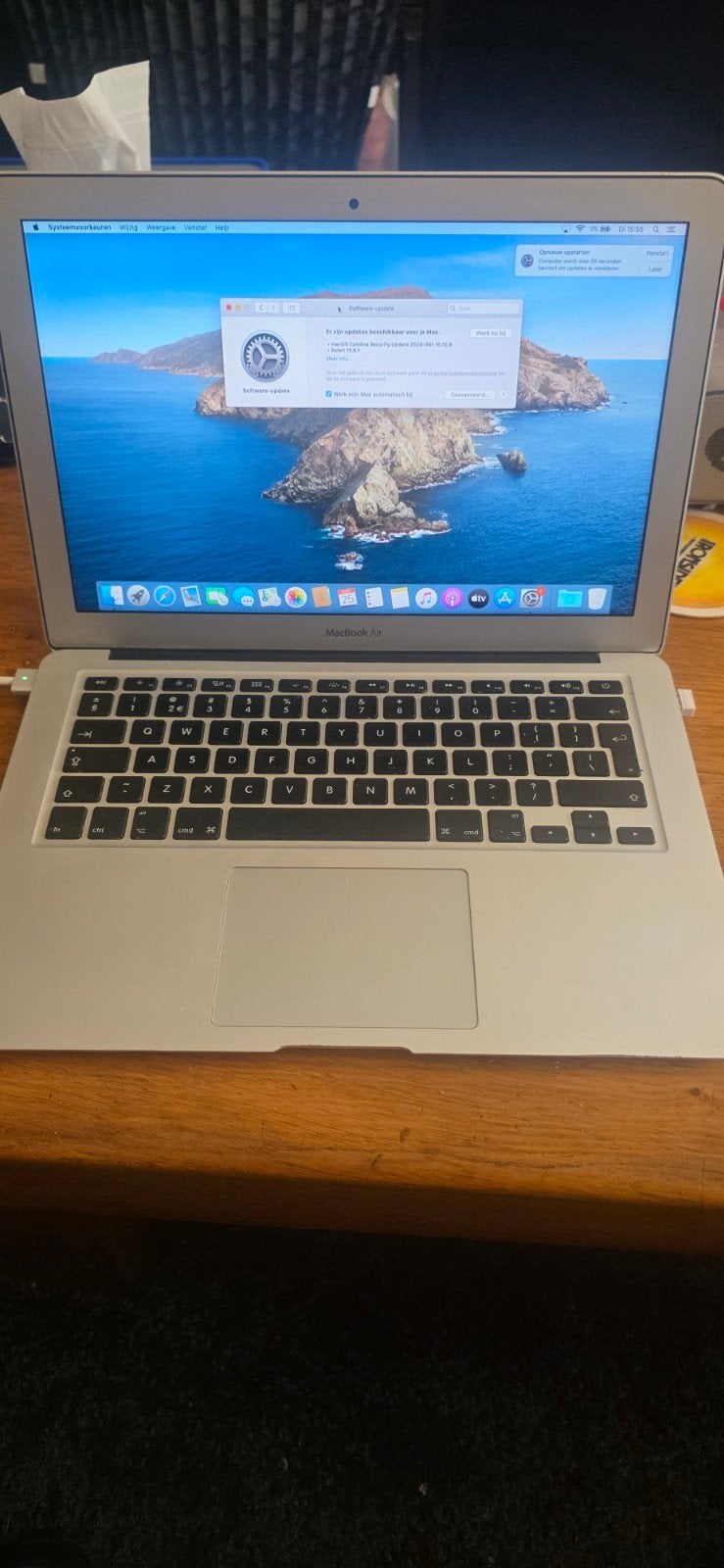MacBook Air (A1466) Intel i5, 4GB RAM, 120GB SSD, Gebruikt, 13 inch, Minder dan 2 Ghz, Ophalen of Verzenden