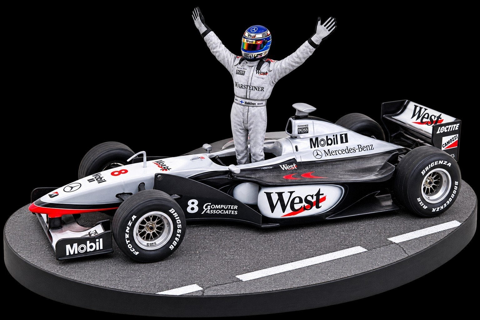 McLaren Mercedes MP4/13 Mika Häkkinen F1 model, Overige merken, Auto, 1:32 tot 1:50, Ophalen of Verzenden