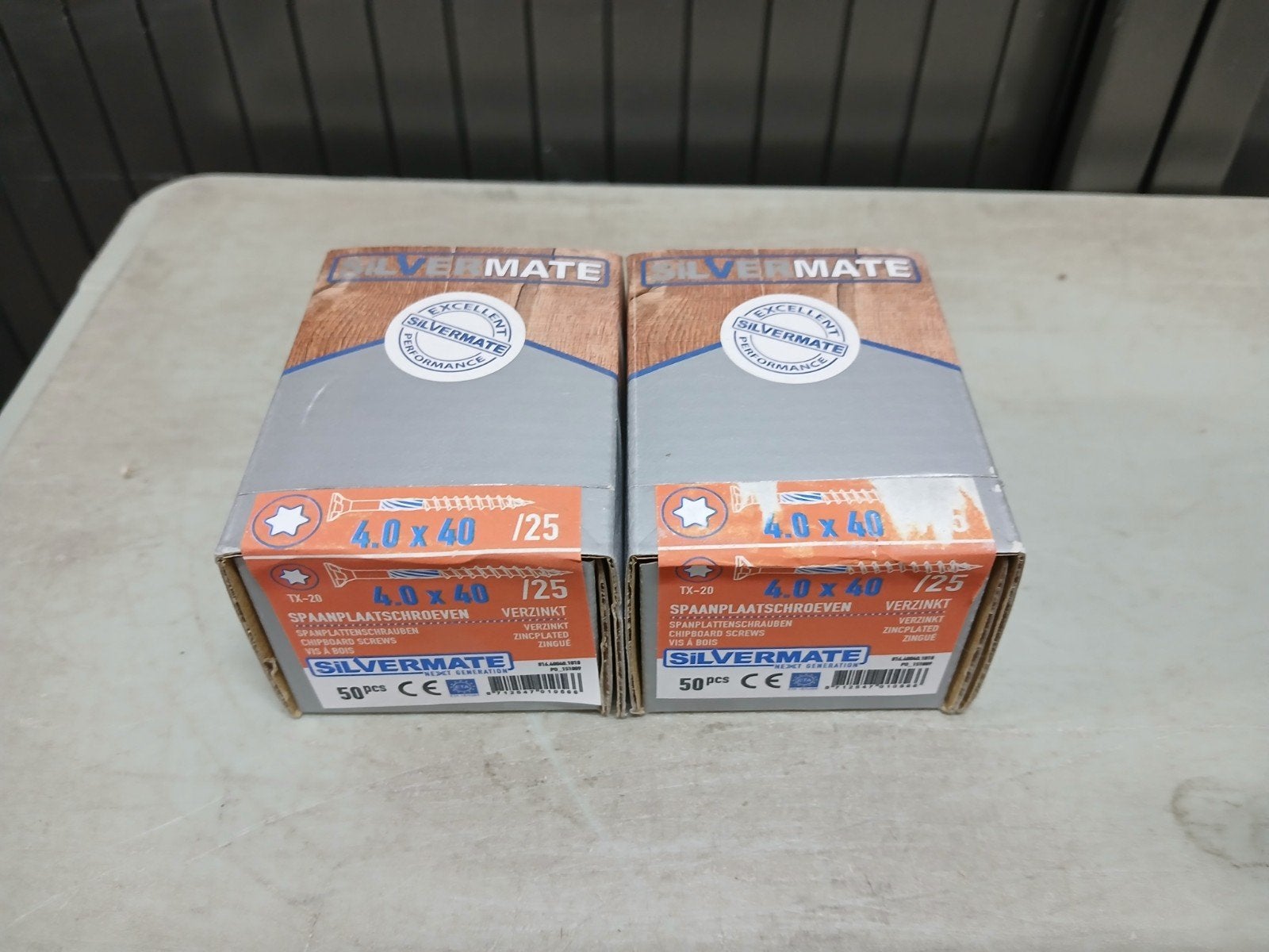 Schroeven 4,0x40 deeldraad verzinkt TX20 - 100 stuks, Ophalen of Verzenden, Nieuw, Minder dan 50 mm, Schroeven