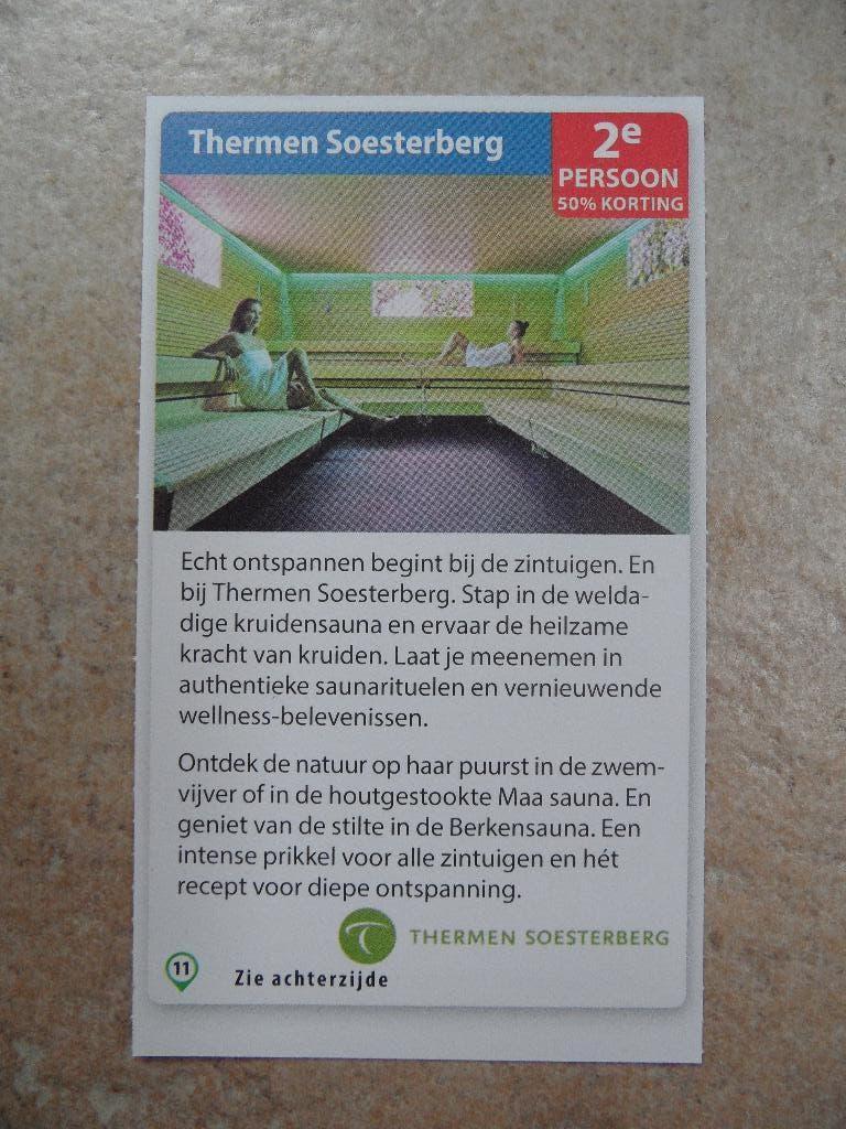 Thermen Soesterberg kortingsbon, Tickets en Kaartjes, Kortingen en Cadeaubonnen, Drie personen of meer, Kortingsbon, Spa of Sauna