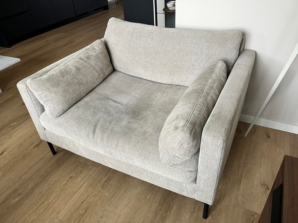 Loveseat van Zuiver - beige, Ophalen, Gebruikt, Tweepersoons, Rechte bank