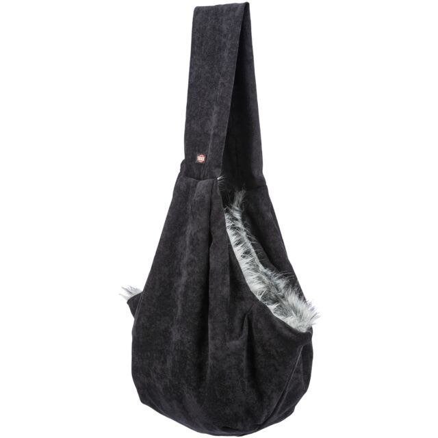 Hondentas buikdrager Fluffy soft zwart/grijs nu voor € 19,50, Trixie, Draagtas/-zak, ., Ophalen of Verzenden