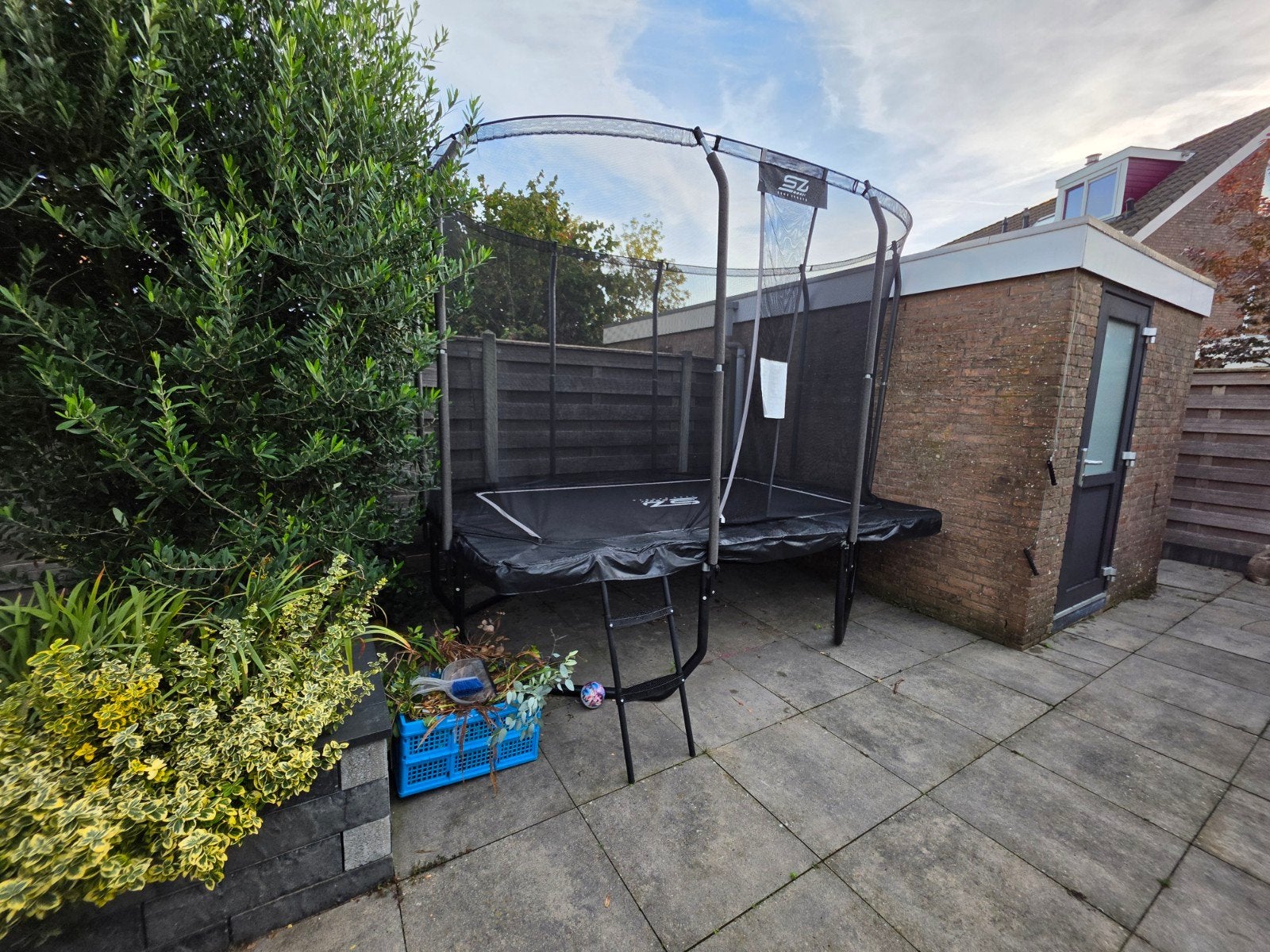 Senz Sports Premium Plus Trampoline 214x305cm met accessoire, Ophalen, Zo goed als nieuw