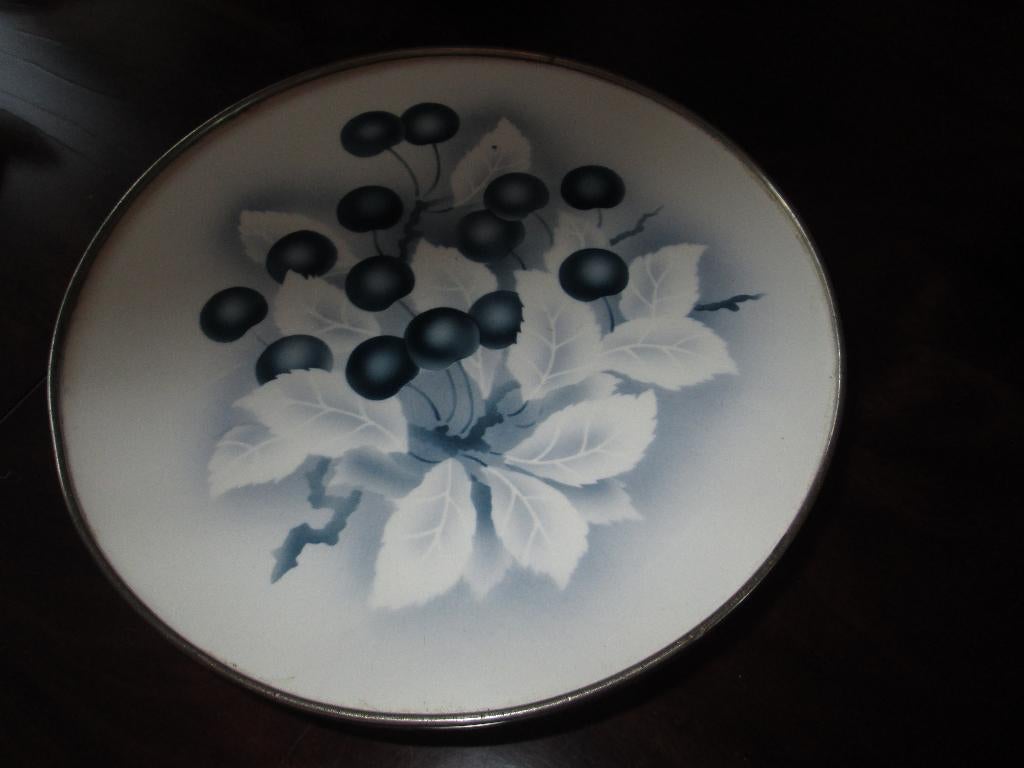 Vintage taartplateau porselein, Ophalen of Verzenden