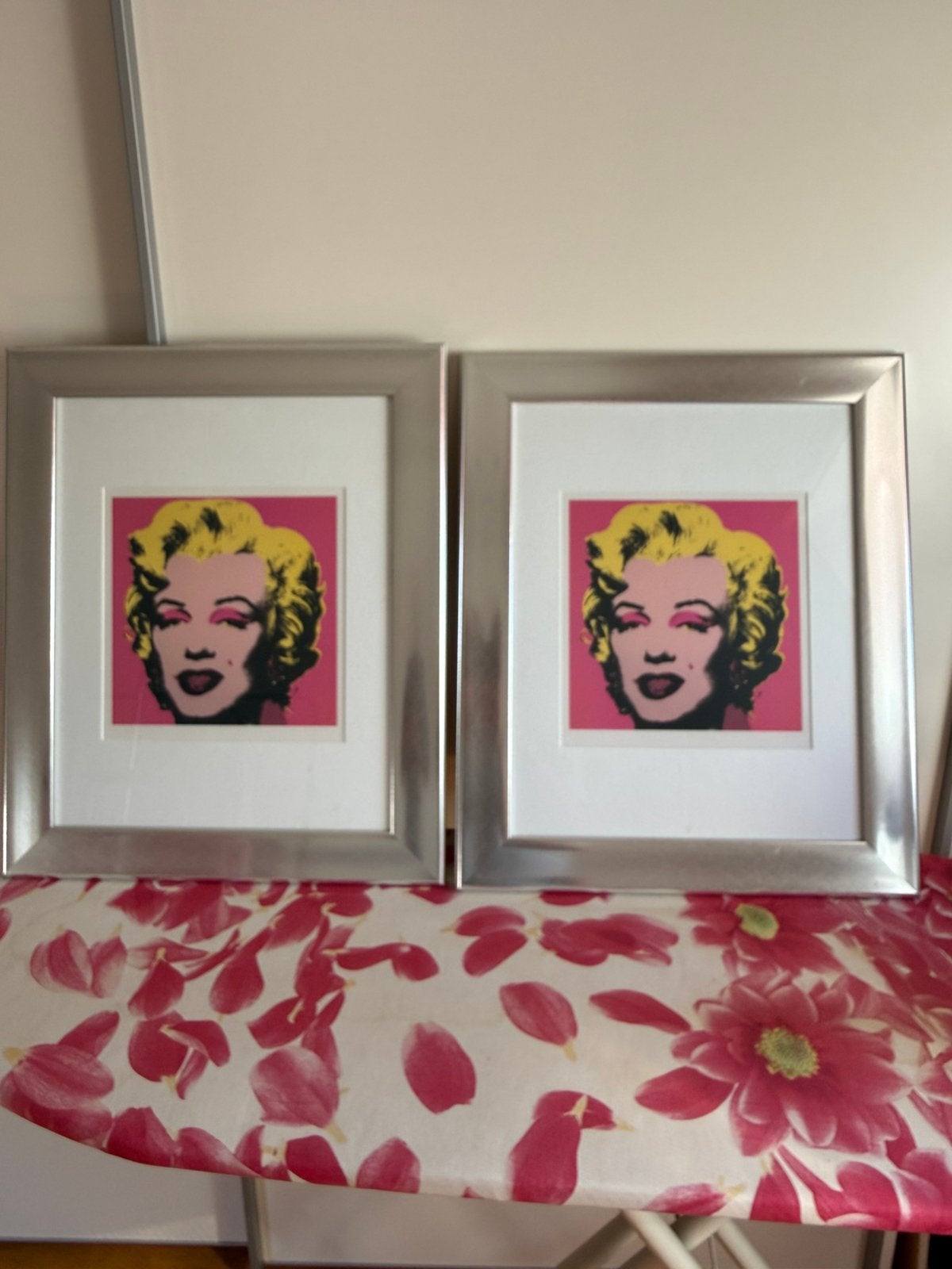 Andy Warhol Marilyn Monroe Pop Art Print (2 stuks), 50 – 75, Minder dan 50 cm, Oorspronkelijke maker, Ophalen of Verzenden