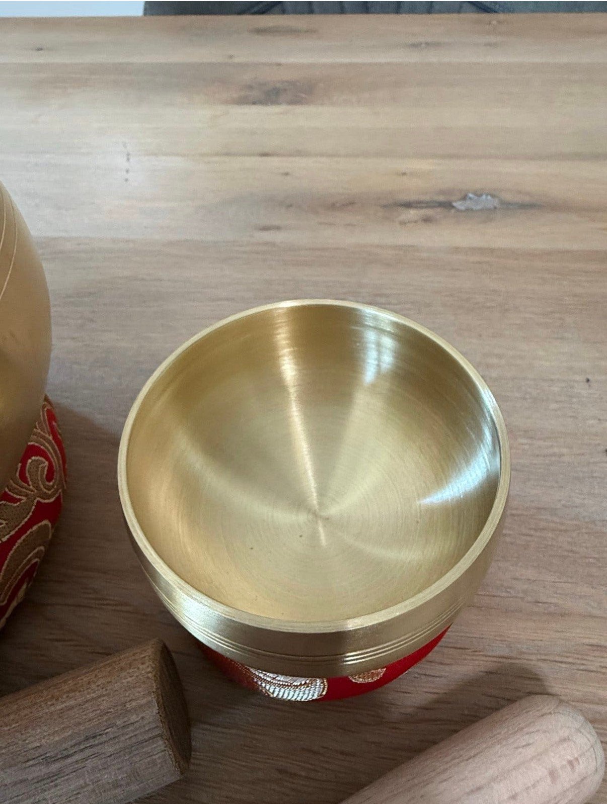 Duo Klankschalen 15 & 8 cm met Hamer en Kussen, Ophalen of Verzenden, Zo goed als nieuw