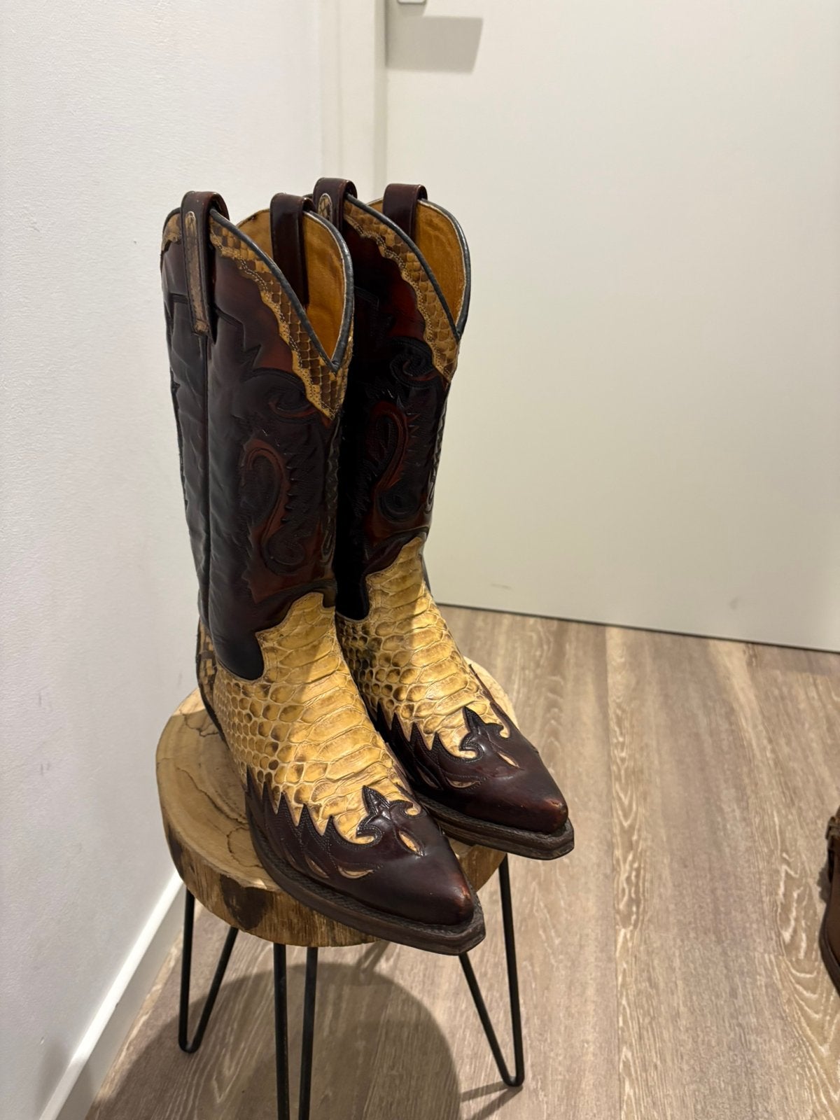 Sendra boots cowboylaarzen mt 40 fuchsia met python incl ver, Hoge laarzen, ., Ophalen of Verzenden, Zo goed als nieuw