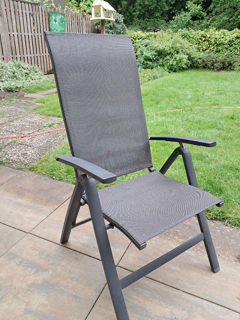 tuinstoel, Tuin en Terras, Ophalen, Zo goed als nieuw, Metaal, Verstelbaar