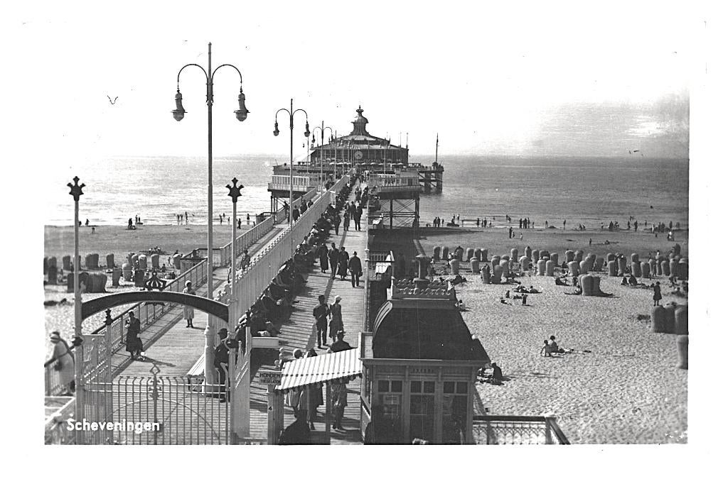 946586 Scheveningen pier Wandelhoofd 1946 Gelopen met zegel, Ophalen of Verzenden, 1940 tot 1960, Gelopen, Zuid-Holland