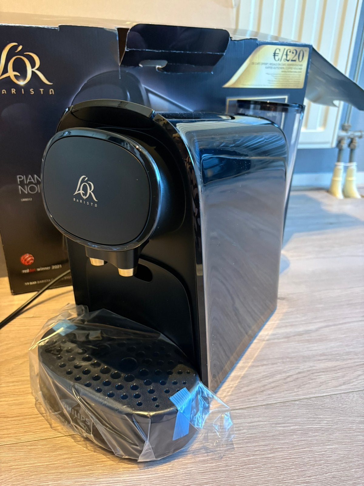 L'OR Barista Sublime Koffiemachine LM8012- Zwart, Ophalen of Verzenden, 2 tot 4 kopjes, Koffiepads en cups, Afneembaar waterreservoir