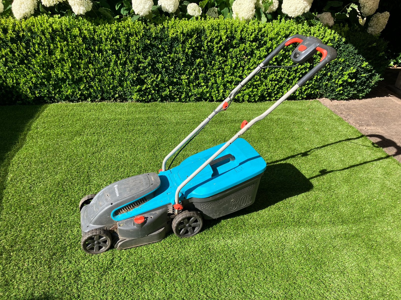 Gardena grasmaaier, Tuin en Terras, Cirkelmaaier, Gebruikt, Elektrische grasmaaier, Ophalen of Verzenden