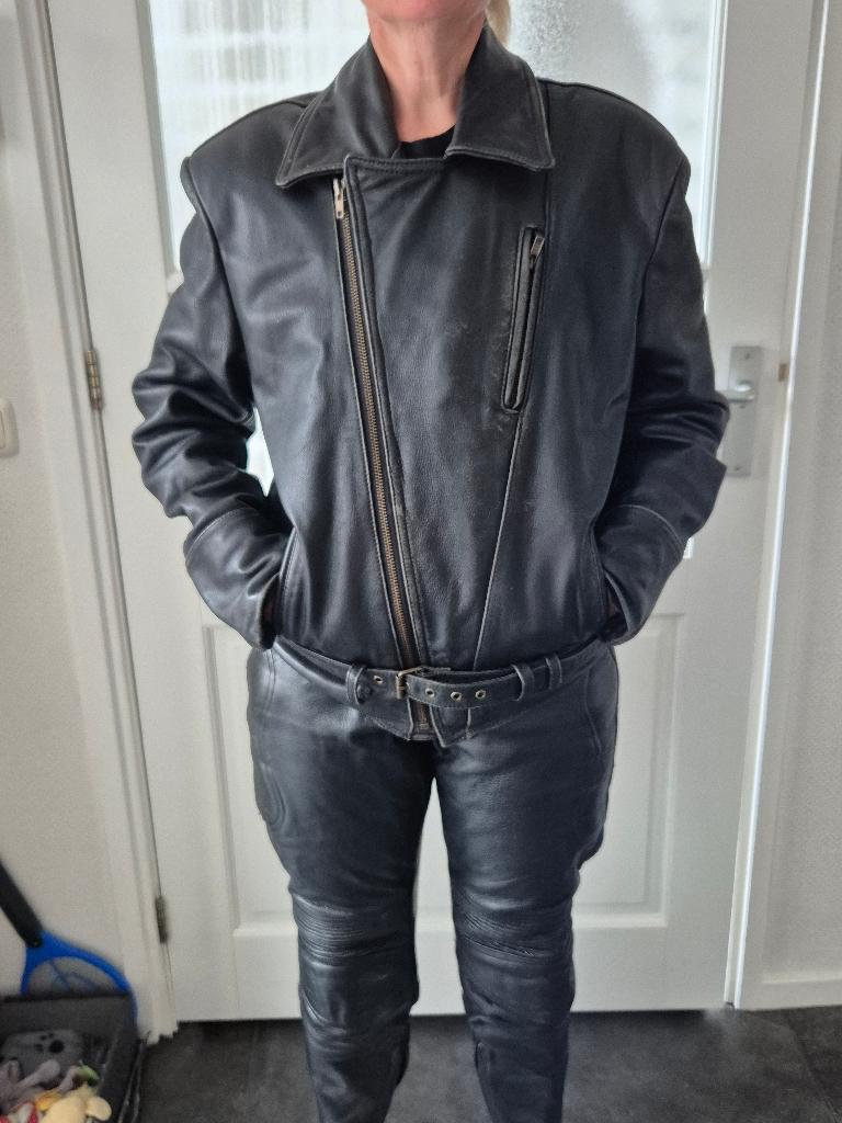 Leren motorjas maat 50, Motoren, Kleding | Motorkleding, Ophalen, Tweedehands, Jas | leer, MQP
