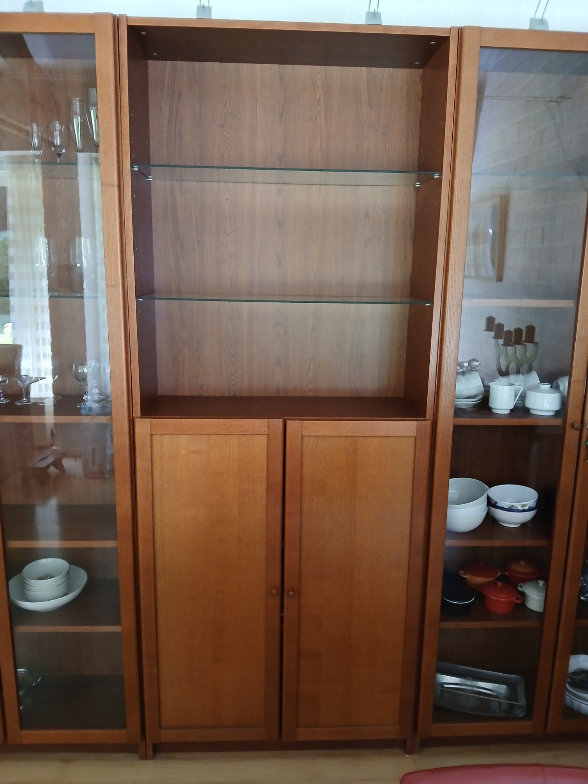 Ikea Billy Boekenkast met Deurtjes - Gratis, Ophalen of Verzenden, Gebruikt