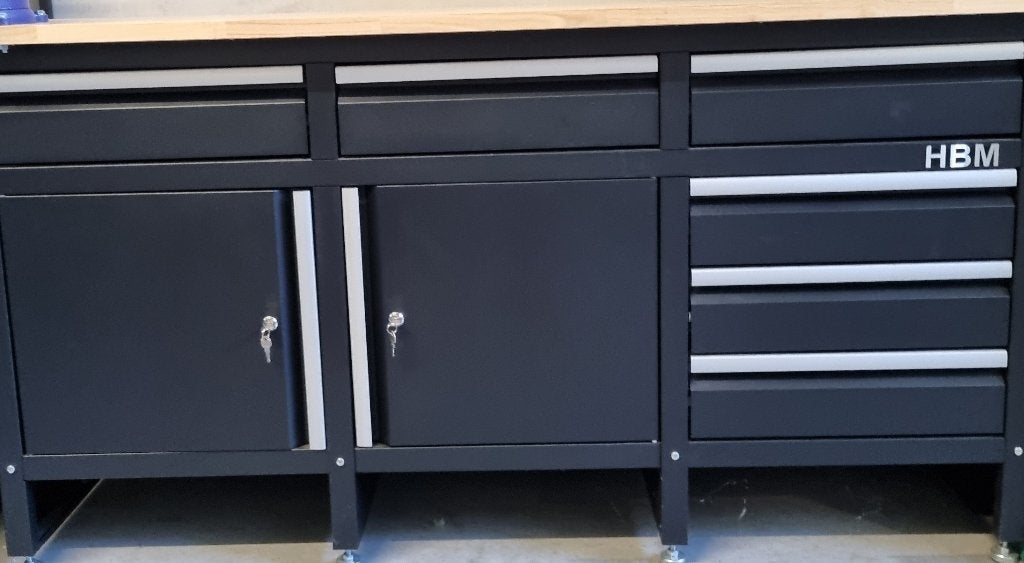 HBM 171cm werkbank, Ophalen, Zo goed als nieuw, 170 cm of meer