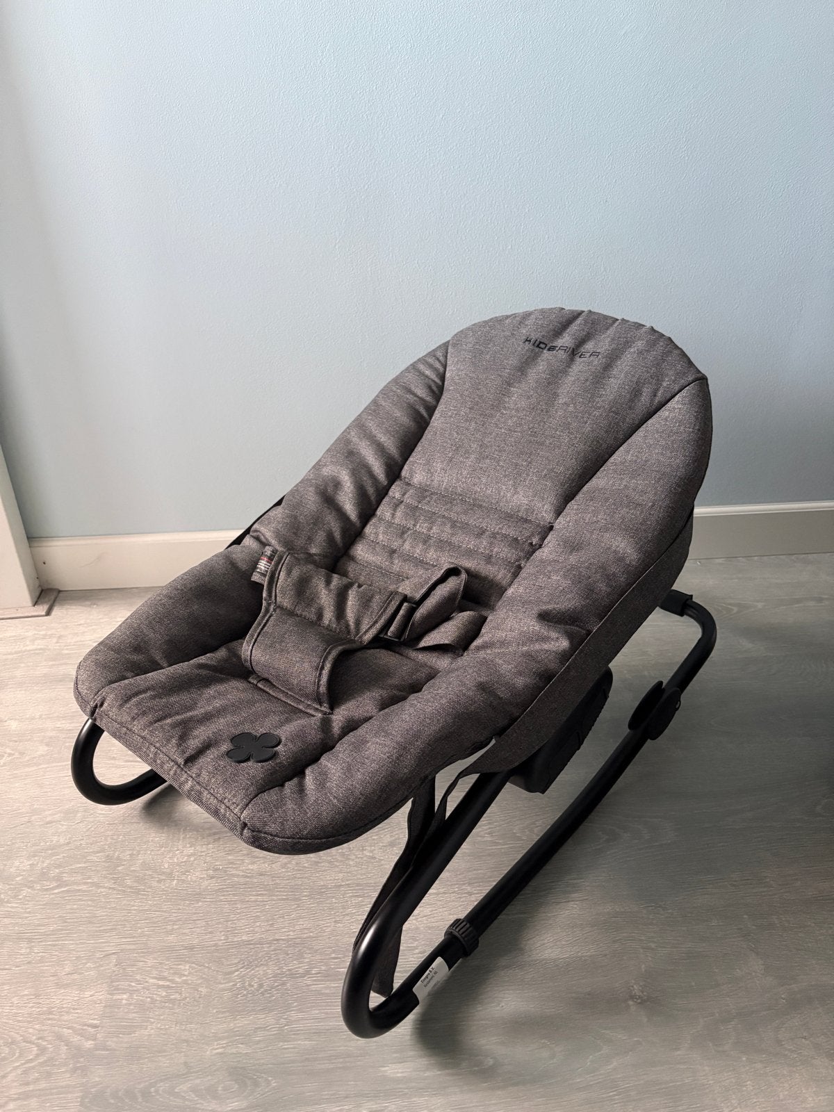 Kidsriver Wipstoel/Schommelstoel Grijs, Kinderen en Baby's, Wipstoel, Met gordel(s) of riempje(s), Zo goed als nieuw, Ophalen