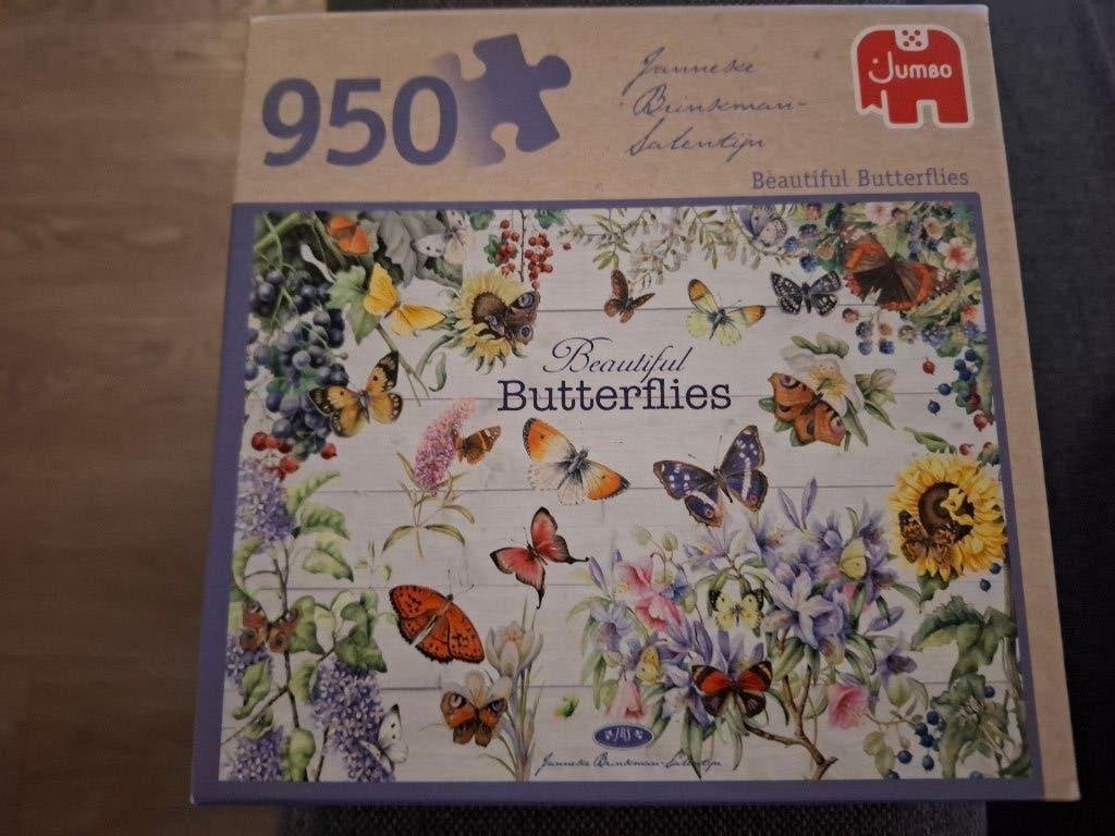 Janneke Brinkman puzzel beautiful butterflies, Ophalen, 500 t/m 1500 stukjes, Zo goed als nieuw, Legpuzzel
