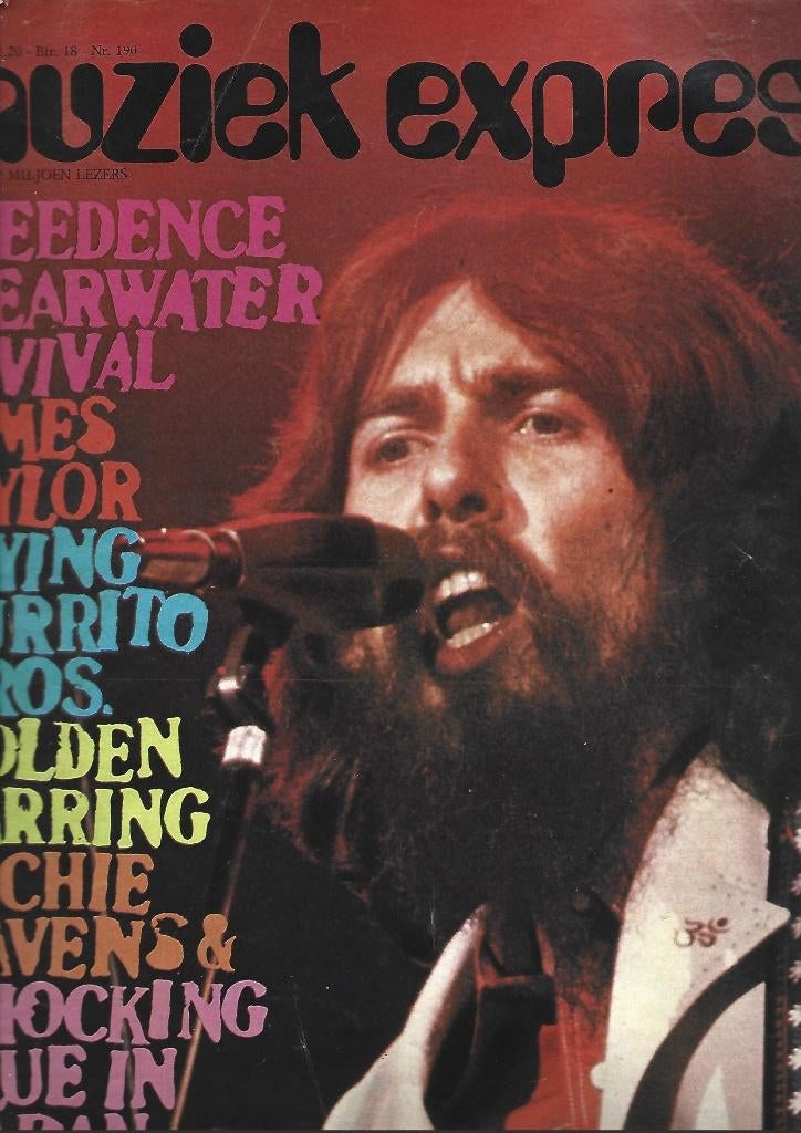 MUZIEK EXPRES OKT '71 NR.190-PINK FLOYD-EARRING-ETC, Ophalen of Verzenden, Zo goed als nieuw, Muziek, Film of Tv