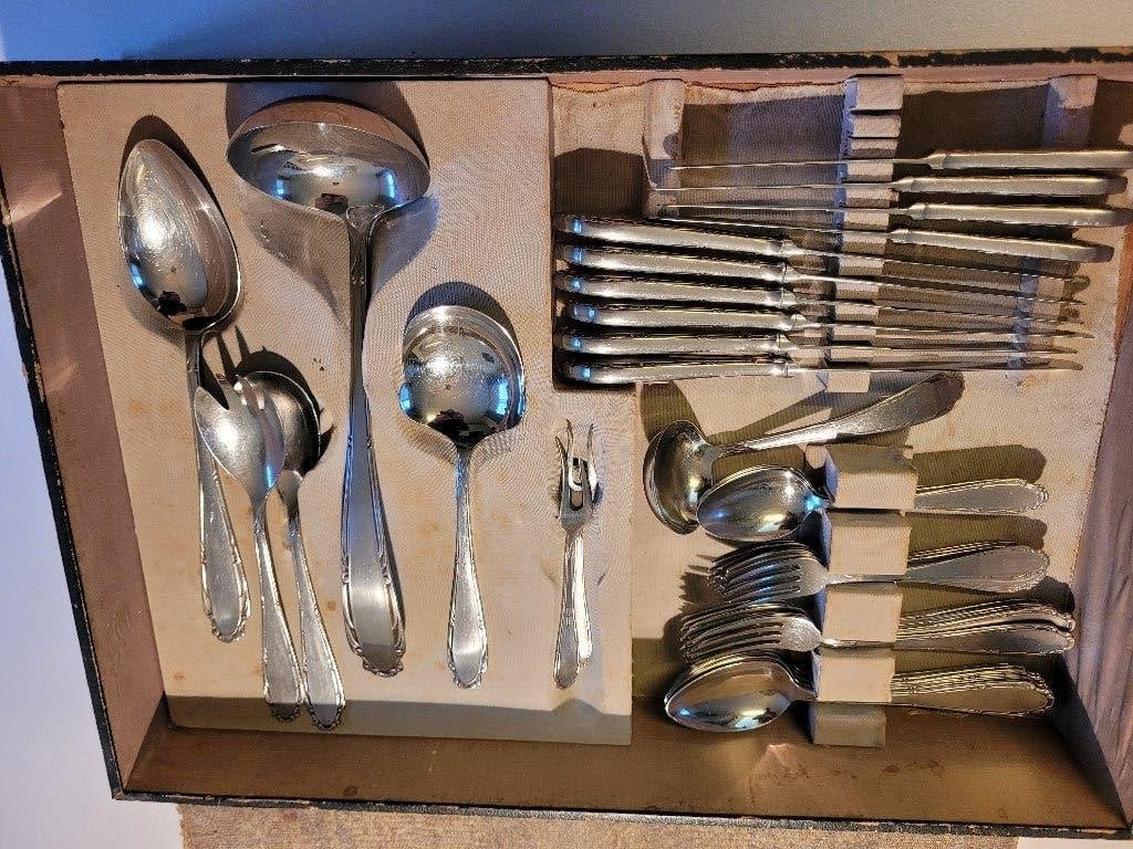 6 delig gero bestek, Antiek en Kunst, Ophalen of Verzenden