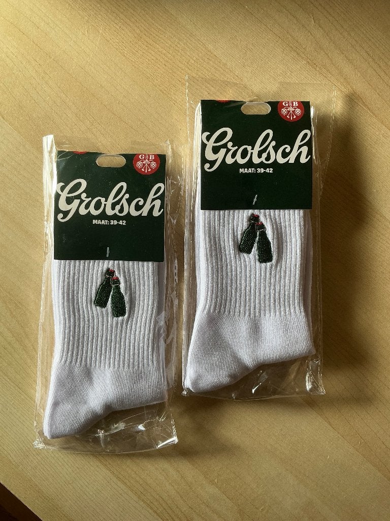 Grolsch sokken, Verzamelen, Verzenden, Nieuw, Kleding, Grolsch