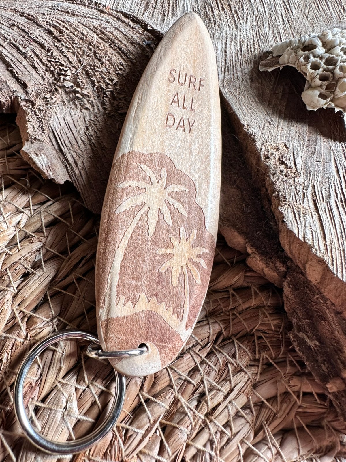 Stoere sleutelhanger / surfplank / boho styl / ibiza styl, Ophalen of Verzenden, Nieuw