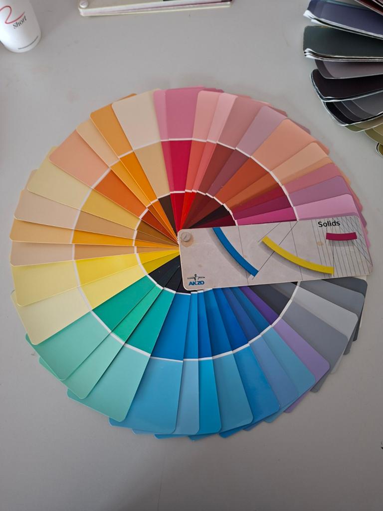 Akzo oude kleurenwaaier - Vintage kleuren voor inspiratie, Ophalen of Verzenden