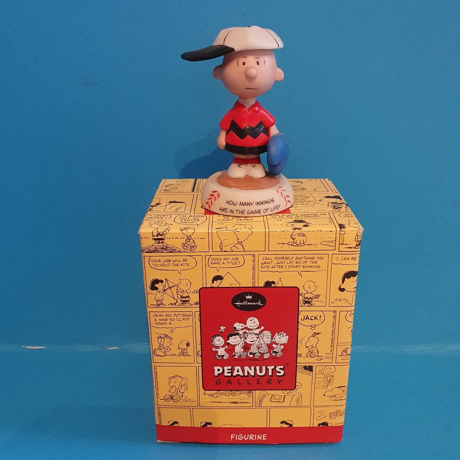 Hallmark Peanuts Gallery Charlie Brown Honkbal Figuur, Ophalen of Verzenden, Zo goed als nieuw