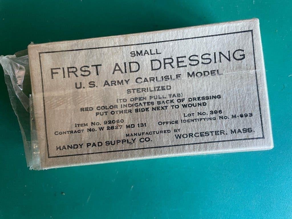 US small first aid dressing origineel wo2 ww2, Ophalen of Verzenden, Landmacht, Amerika, Overige typen