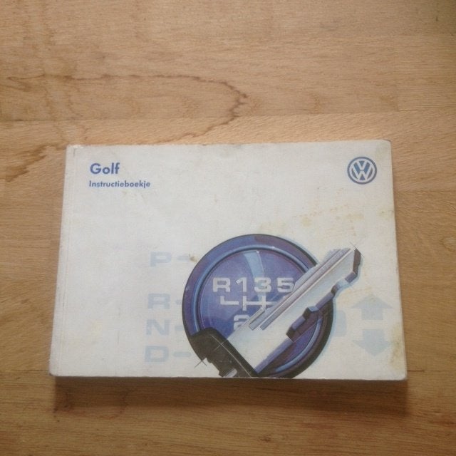 Volkswagen Golf Instructieboekje  1996   NL, Ophalen of Verzenden