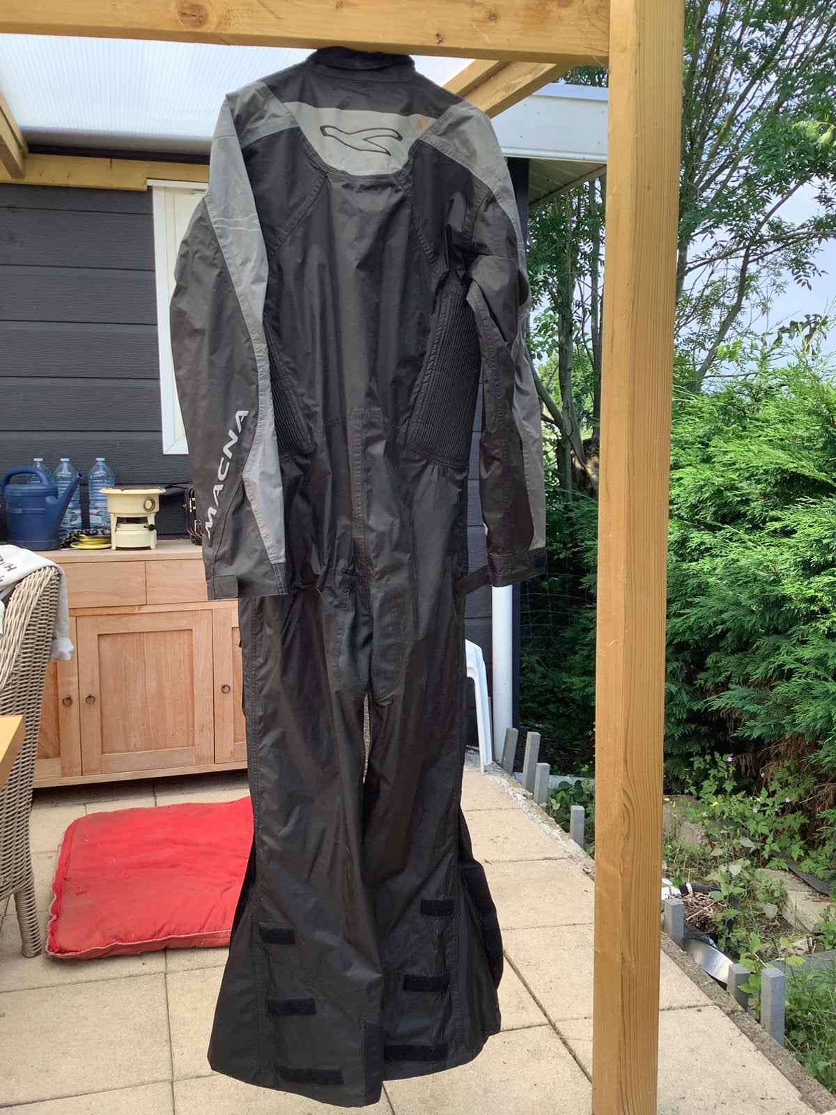 Motor overall zwart met zilver, Motoren, Kleding | Motorkleding, Ophalen of Verzenden, Tweedehands, Overall
