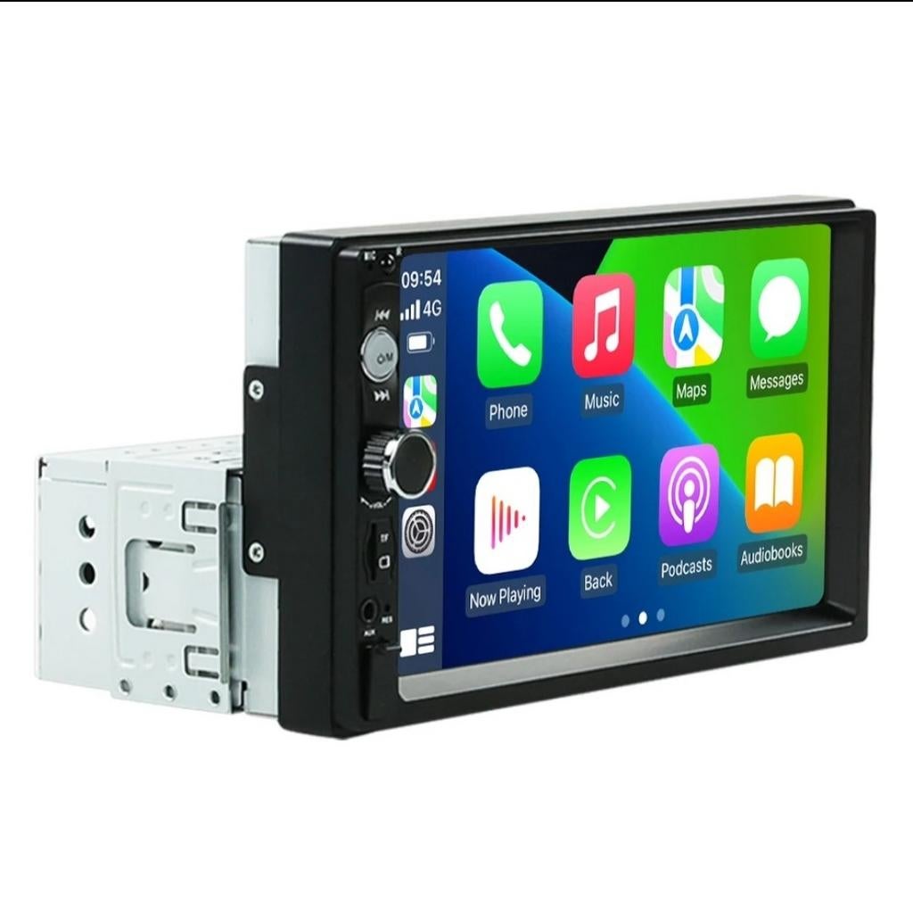 Universele 1-Din 7 inch autoradio met CarPlay & AndroidAuto, Auto diversen, Autoradio's, Ophalen of Verzenden, Nieuw