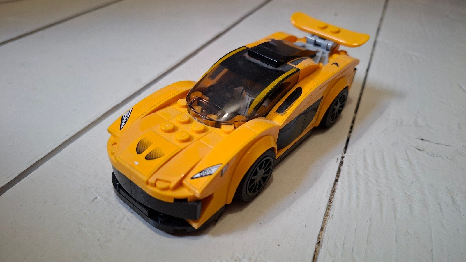 LEGO Speed Champions McLaren P1 - Geel raceauto met coureur, Ophalen of Verzenden, Zo goed als nieuw, Overige merken