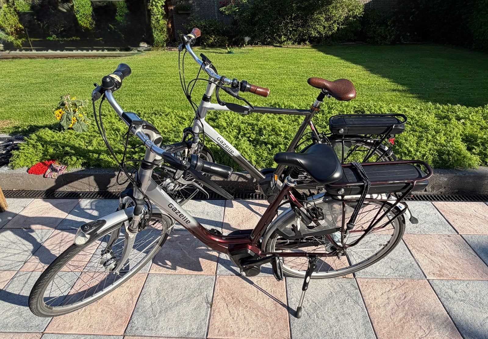 Gazelle ebike dames 53 inch en herenfiets 61 inch, Ophalen, Gebruikt, 51 tot 55 cm, 50 km per accu of meer