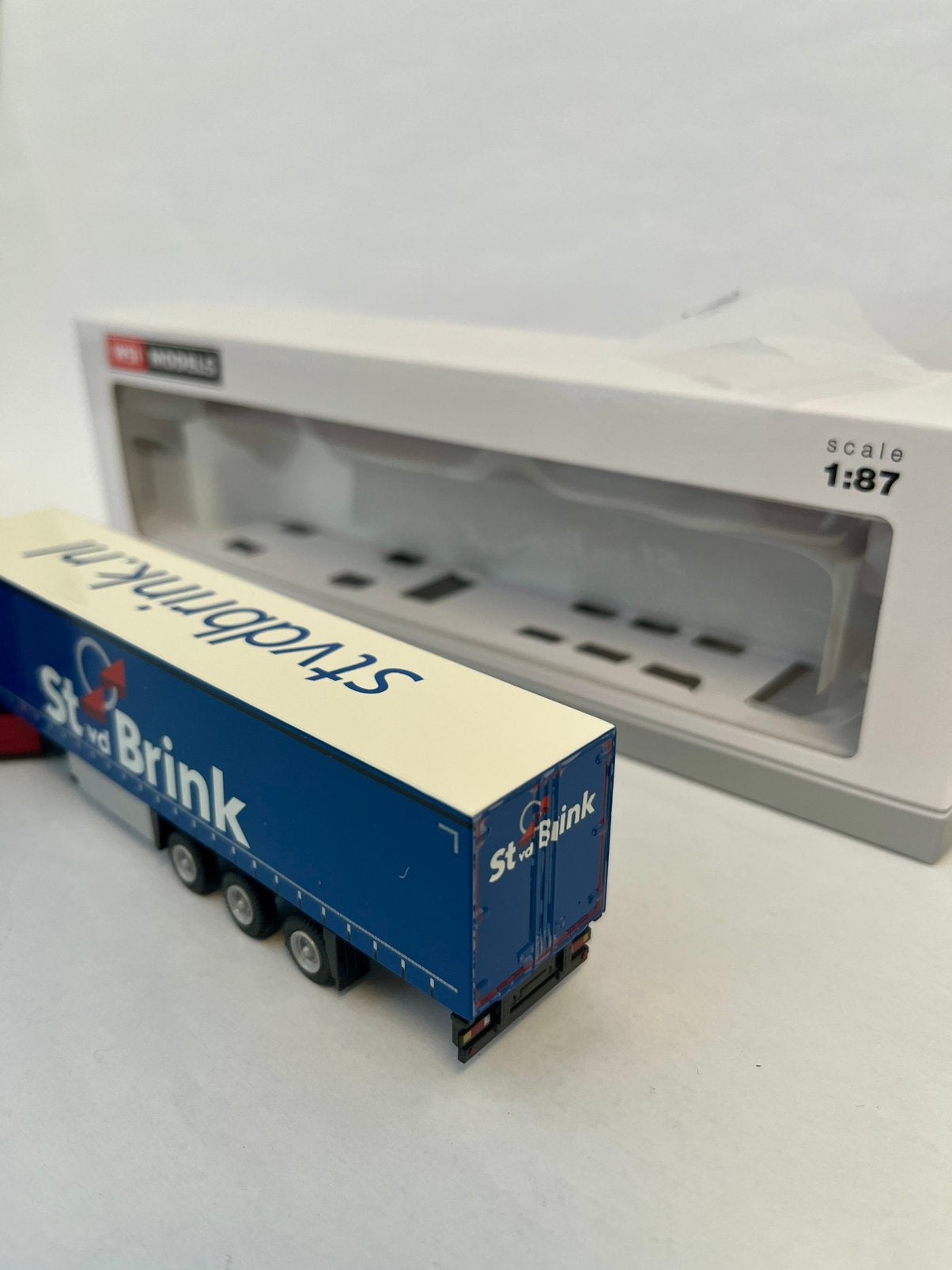 St vd Brink DAF XG+ met huifoplegger 1:87, Hobby en Vrije tijd, Modelauto's | 1:87, St vd Brink, Nieuw, Tolweg 15 Ermelo, Ophalen of Verzenden