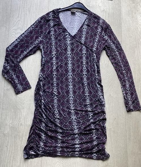 Paarse slangenprint jurkje - Maat XXL / 2XL, Ophalen of Verzenden, Gedragen, Maat 46/48 (XL) of groter, Paars