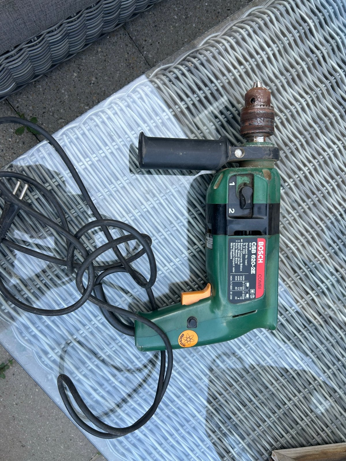Bosch Boormachine CSB 620-2E - Gebruikt, Doe-het-zelf en Verbouw, Boormachine, Ophalen of Verzenden, Klopboormechanisme, Gebruikt